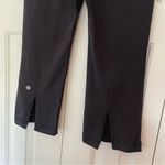 Lululemon Black Gather & Crow Crop Leggings Sz 6 Luon Split Hem Photo 7