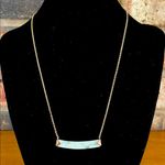 Fossil  Rose gold stone bar necklace Photo 0