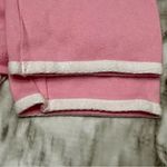 Ralph Lauren Lauren Womens Sz L Pink Hooded Drawstring Zip Up Jacket White Trim Photo 5