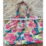 Vera Bradley  Tote Superbloom Vinyl XL 15" by 21" Floral Colorful Beachy Reusable Photo 3