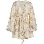 Alexis  Behati Dress in Floral Embroidered Medium New Womens Floral Mini Photo 9