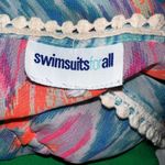 Colorful Zigzag Patterned coverup with Lace Trim Blue Size undefined Photo 10