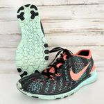 Nike Womens Free 5.0 TR Fir 5 Black/Orange/Teal Running Shoe Size 8.5 Photo 2