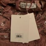 Mac Duggal NWT Embellished Illusion Cap Sleeve Column Gown Pink 2 Photo 12