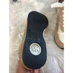 Michael Kors  tan and gold sneakers comfy size 8 Photo 3