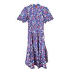 Derek Lam  10 CROSBY Dahlia Printed Midi Dress Blue Sz 6 Photo 2