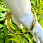Monet black and gold tone bangle bracelet Photo 8
