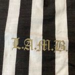 L.A.M.B. Black and White Striped Drawstring Dust Bag Photo 2