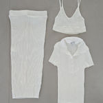 ZARA White Set Of Skirt With Top And A Polo Shirt Photo 0