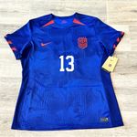 Nike NWT  USWNT Alex Morgan 13
Jersey Womens SLIM FIT Blue
DR4000-406 Size XL USA Photo 0