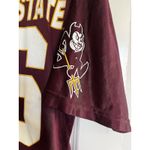 Vintage ARIZONA STATE UNIVERSITY FOOTBALL BURGANDY & WHITE JERSEY #16 Size L Size L Photo 3