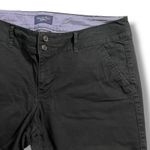 American Eagle Womens Chinos Khaki Pants Straight Leg Stretch Black Size 14 Photo 3