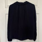 Velvet by Graham & Spencer Josie Relaxed Challis Blouse Size Medium NWT Blue Photo 5