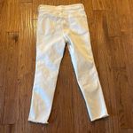 Free People We The Free  white high rise raw hem skinny jeans size 31 Photo 10