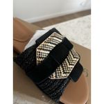 Gentle Souls  by Kenneth Cole Women's Hudson Flat Sandal, Black Raffia, 9 Photo 6