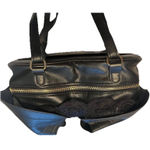 AZA Gothic Heart Bat Wing Backpack Black Lace Trim Faux Leather Mini Bag Purse Photo 8