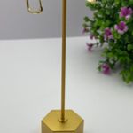 18K Gold Plated Geometric Square Hoop Earrings for Women Photo 3