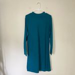 J. Jill Women’s Teal Long Sleeve Sweater Midi Dress Size Large Blue Photo 2