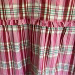 Handmade plaid tiered ruffle dress s/m Photo 5