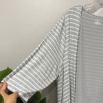 Lane Bryant NWT Light Gray Striped Cardigan plus size 26/28 Photo 3