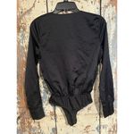 Tobi NWT Womens black wrap v-neck long sleeve body suit, size XS Photo 4