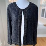 Vintage Dressbarn Collection Black Fully Beaded Long Sleeve Dressy Jacket Small Photo 11