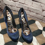 Sam Edelman Ulysa Platform Pump In Midnight Blue Photo 2
