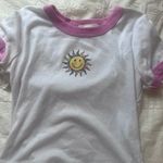 Tilly's tilly’s pink and white graphic baby tee Photo 0