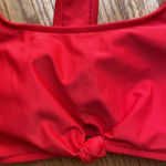 No Boundaries  Cherry Red Bikini Swimsuit Top Size Small Photo 1