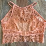 Zenana Outfitters Peach/Orange Lace Bralette NWOT Medium Photo 7