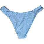 J.Crew J. Crew Curved-waist cheeky bikini bottom in Blue Mist S NWT Photo 1