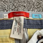 Anthropologie Cartonnier cream & navy blue striped Charlie crop flare pants, 6 Photo 5