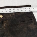 Lafayette 148 NEW YORK Womens Black Metallic Print Straight Leg Jeans Size 10 Photo 1