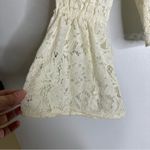 Club Monaco  Small Ivory‎ Lace Bell Sleeve Blouse CP Photo 4