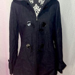 Braetan Women’s Wool Blend Toggle Hooded Coat Jacket Black Size Small Photo 0
