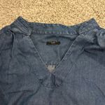 Ann Taylor  denim ruffle top Photo 1