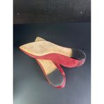 Donna Karan  NY Women's Red Suede Shoes With Zippered Trim Size 9 SKU 2213 Photo 4