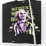 Beetlejuice Graphic Tee Distressed Black Movie Shirt Women’s Size Large Photo 6