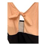 Cupshe Black and Peach Keyhole One-Piece Swimsuit – Size Medium (Fits 8–10) Photo 1