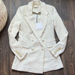 Classic Six Katharine Blazer in Ivory Tweed Size 0 Photo 0