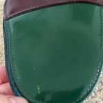 Furla  Green/Brown Patent Leather Acorn Change Purse Photo 5