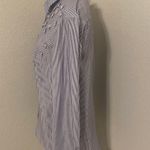 A New Day Striped Button Down with Flower Shirt Photo 2