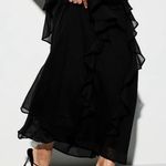 Old Navy  Dress Sz 16 Ruffles Maxi Dark Romantic Elegant Special Events Straps Photo 3