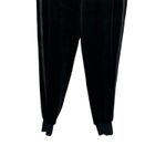 Blanc Noir Interpol Velvet Jogger Pants Velour Faux Leather Black Size Small Photo 5