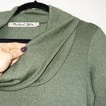 Michael Stars Green Cowl Neck Sweater Dress One Size Photo 1