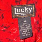 Lucky Brand Hand Made Vintage SZ M black button front velvet blazer Photo 2