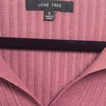 Love Tree  Mauve Long Sleeve Sweater Dress with‎ Collar Size S NWOT Bodycon Fall Photo 3