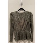 Vera Wang Puff Sleeve Peplum Top Photo 2