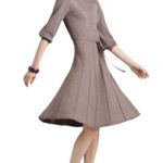 Max and Cleo NEW Rib Knit Sweater Dress Photo 0