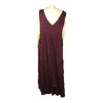 JADE BY JASMINE J9914Tiered sleevless maxi dress in cranberry size 18 Photo 9